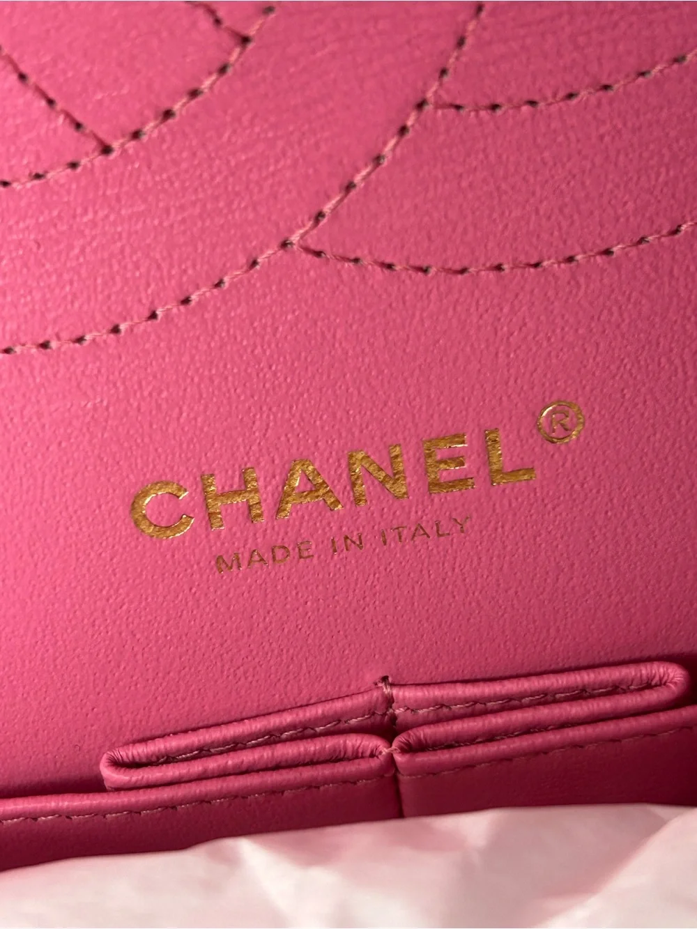 NEW! CHANEL Jumbo Double Flap Quilted Caviar Handbag Pink / Gold Hardware